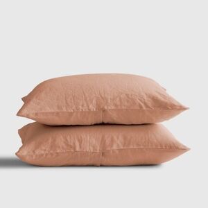Quince Linen Desert Sunset King Shams! Set Of 2 (N38)